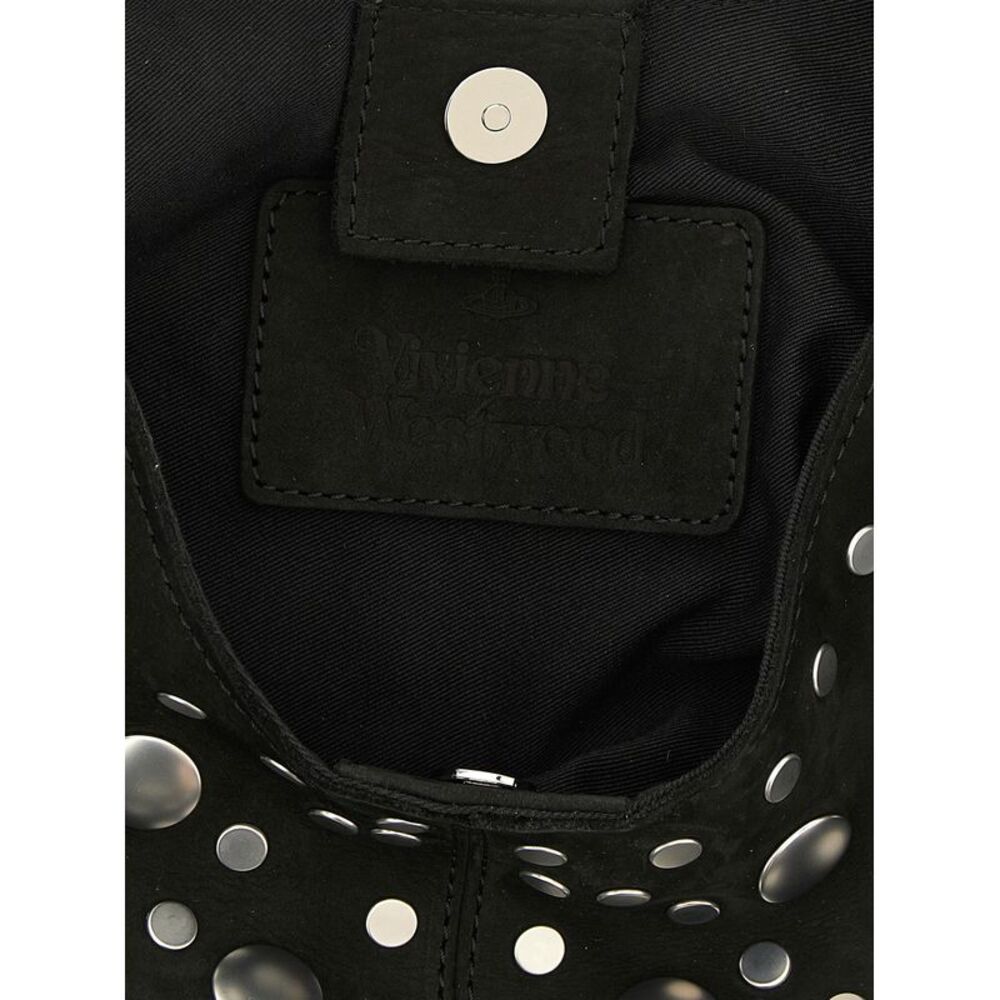 Vivienne Westwood Black Cowhide Shoulder Women's Bag - Picture 4 of 4